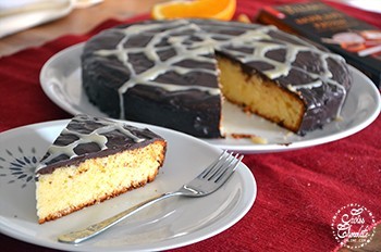Gâteau halloween au chocolat noir et à l'orange